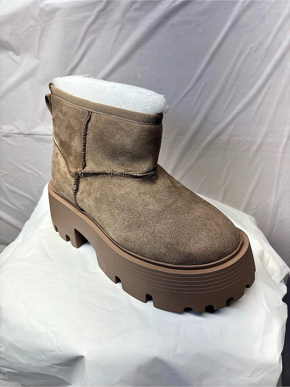 Top Moda WILDER-30 Platform Ankle Boots Brown US 5.5 NWT